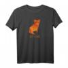 Origami Papier Fuchs T-Shirt mit japanischer Kalligraphie und Kanji - Perfektes Geschenk für Japan- und Kunstliebhaber