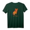 Origami Papier Fuchs T-Shirt mit japanischer Kalligraphie und Kanji - Perfektes Geschenk für Japan- und Kunstliebhaber