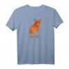 Origami Papier Fuchs T-Shirt mit japanischer Kalligraphie und Kanji - Perfektes Geschenk für Japan- und Kunstliebhaber