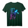 Marvel Spider-Gwen Neon Gradient Web Graphic T-Shirt - Offiziell lizenzierte Marvel Fanbekleidung mit trendigem Design