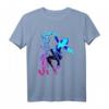 Marvel Spider-Gwen Neon Gradient Web Graphic T-Shirt - Offiziell lizenzierte Marvel Fanbekleidung mit trendigem Design
