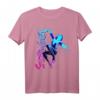 Marvel Spider-Gwen Neon Gradient Web Graphic T-Shirt - Offiziell lizenzierte Marvel Fanbekleidung mit trendigem Design