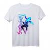 Marvel Spider-Gwen Neon Gradient Web Graphic T-Shirt - Offiziell lizenzierte Marvel Fanbekleidung mit trendigem Design
