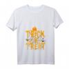 Damen Trick or Treat Halloween T-Shirt mit V-Ausschnitt – Lustiges Motiv mit Kürbis, Spinnennetz & Süßigkeiten für Partys & Geschenke