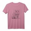 Wombat Bleistift Zeichnung T-Shirt – Künstlerisches Tiermotiv für Tierliebhaber und Wombat-Fans