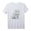 Wombat Bleistift Zeichnung T-Shirt – Künstlerisches Tiermotiv für Tierliebhaber und Wombat-Fans