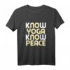 No Yoga No Peace - Spirituelles OM T-Shirt für Yogis, Meditation & Yoga Fans – Perfektes Geschenk für Freunde & Familie
