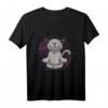 Lustiges Katzen Yoga T-Shirt mit Miau - Süßes Kawaii Katzenmotiv für Yoga, Meditation & Katzenbesitzer