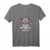 Lustiges Katzen Yoga T-Shirt mit Miau - Süßes Kawaii Katzenmotiv für Yoga, Meditation & Katzenbesitzer