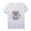 Lustiges Katzen Yoga T-Shirt mit Miau - Süßes Kawaii Katzenmotiv für Yoga, Meditation & Katzenbesitzer