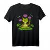 Frosch Hippie Zen Yoga Meditation Namaste Lotus Buddha T-Shirt – Spirituelles Festival-Design für Kinder, Mädchen & Erwachsene