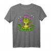 Frosch Hippie Zen Yoga Meditation Namaste Lotus Buddha T-Shirt – Spirituelles Festival-Design für Kinder, Mädchen & Erwachsene