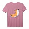 Yoga Corgi Hundetraining T-Shirt – Lustiges Hundemotiv für Corgi-Liebhaber, Mütter, Väter und Hundebesitzer