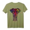 Yoga-Mandala-Elefant Ganesha Stammes-Chakra Farbige Frauen T-Shirt – Spirituelles, buntes Design für Meditation, Yoga & Geschenkideen