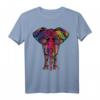 Yoga-Mandala-Elefant Ganesha Stammes-Chakra Farbige Frauen T-Shirt – Spirituelles, buntes Design für Meditation, Yoga & Geschenkideen