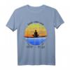 Keep Calm and SUP - Yoga Retro Vintage Design T-Shirt für Wassersportler, Paddleboarding & Yoga Fans, perfektes Geschenk für Surfer und Paddler