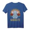 Damen Meditation Yoga Namaste Elefanten T-Shirt – Geschenkidee für Ruhe, Frieden & Liebe zu Weihnachten & Geburtstag