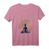 Damen Yoga & Meditation Kleidung mit Namaste - V-Ausschnitt T-Shirt in Größen S-XXXL für Ruhe, Liebe & Frieden