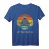 Funny Let That Shit Go Sloth Yoga T-Shirt – Lustiges Geschenk für Yoga Liebhaber Männer und Frauen