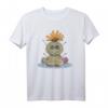 Lustiges Voodoo Puppe mit Chakra Steinen im Yoga Lotussitz T-Shirt – Perfektes Geschenk für Yogis, Yoga-Lehrer & Chakra-Enthusiasten