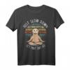 40 Geburtstag Faultier T-Shirt - Retro Vintage Meditation & Yoga Design, perfektes Geschenk für Faultier-Liebhaber, Entspannung & Natur