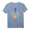 7 Chakren Mandala - Die sieben Chakren - Goa, Yoga T-Shirt für spirituelles Glück & Festival-Mode