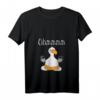 Damen Lustiges Ohmmm Yoga Möwe V-Ausschnitt T-Shirt für Meditation, Entspannung & Fitness - Stylisches Workout Shirt für Yoga & Pilates