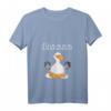 Damen Lustiges Ohmmm Yoga Möwe V-Ausschnitt T-Shirt für Meditation, Entspannung & Fitness - Stylisches Workout Shirt für Yoga & Pilates