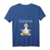 Damen Lustiges Ohmmm Yoga Möwe V-Ausschnitt T-Shirt für Meditation, Entspannung & Fitness - Stylisches Workout Shirt für Yoga & Pilates