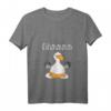 Damen Lustiges Ohmmm Yoga Möwe V-Ausschnitt T-Shirt für Meditation, Entspannung & Fitness - Stylisches Workout Shirt für Yoga & Pilates