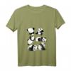 Damen Panda Yoga Fun T-Shirt mit V-Ausschnitt – Bequemes, leichtes Shirt für Yoga und Freizeit
