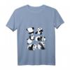 Damen Panda Yoga Fun T-Shirt mit V-Ausschnitt – Bequemes, leichtes Shirt für Yoga und Freizeit