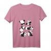 Damen Panda Yoga Fun T-Shirt mit V-Ausschnitt – Bequemes, leichtes Shirt für Yoga und Freizeit