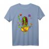 Außerirdische Alien Hippie Yoga Zen Meditation T-Shirt für Frauen – Psychedelisches Festival & Space Design