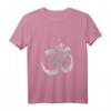 Damen Yoga T-Shirt mit Om Symbol und V-Ausschnitt – Spirituelles Peace-Design für Meditation und Yoga