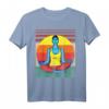 Retro Vintage Yoga Pose - Namaste - Savasana T-Shirt – Perfektes Geschenk für Yogis, Meditierende & Spirituelle Freunde