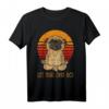 Pug Mops Yoga T-Shirt Namaste Lustig - Perfektes Geschenk für Yoga- und Hundeliebhaber, Frauen & Männer