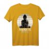 Cooler Yoga Spruch Namaste Bitches Buddha T-Shirt – Lustiges Geschenk für Yoga, Meditation & Balance für Freundin, Mama, Schwester & Nichte