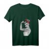 Feministisches Damen Pin-Up T-Shirt mit V-Ausschnitt - Retro Girl Power, Rosie the Riveter Design, perfekt als Geschenk für starke Frauen