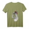 Feministisches Damen Pin-Up T-Shirt mit V-Ausschnitt - Retro Girl Power, Rosie the Riveter Design, perfekt als Geschenk für starke Frauen