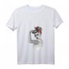 Feministisches Damen Pin-Up T-Shirt mit V-Ausschnitt - Retro Girl Power, Rosie the Riveter Design, perfekt als Geschenk für starke Frauen