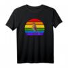 Rotkehlchen Regenbogen Vogel Zeichnung T-Shirt – Perfektes Geschenk für Vogelliebhaber, Ornithologen und Naturschützer
