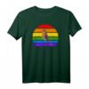 Rotkehlchen Regenbogen Vogel Zeichnung T-Shirt – Perfektes Geschenk für Vogelliebhaber, Ornithologen und Naturschützer