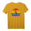 Rotkehlchen Regenbogen Vogel Zeichnung T-Shirt – Perfektes Geschenk für Vogelliebhaber, Ornithologen und Naturschützer