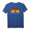 Rotkehlchen Regenbogen Vogel Zeichnung T-Shirt – Perfektes Geschenk für Vogelliebhaber, Ornithologen und Naturschützer