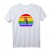 Rotkehlchen Regenbogen Vogel Zeichnung T-Shirt – Perfektes Geschenk für Vogelliebhaber, Ornithologen und Naturschützer