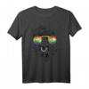 Alpaka Zeichnung mit Sonnenbrille für Sie und Ihn - Lustiges Tier-T-Shirt für Alpaka- und Lama-Fans