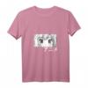Damen Anime Girl Face Manga Motiv T-Shirt mit V-Ausschnitt – Perfekt für Manga & Anime Fans, Otaku & Japanliebhaber