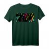 Bunte gewebte Linien abstrakte Zeichnung #3 T-Shirt – Originelles Pop- und Minimal-Stil Design, Perfekt als Geschenk für Mädchen, Jungen, Eltern und Großeltern