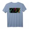 Bunte gewebte Linien abstrakte Zeichnung #3 T-Shirt – Originelles Pop- und Minimal-Stil Design, Perfekt als Geschenk für Mädchen, Jungen, Eltern und Großeltern